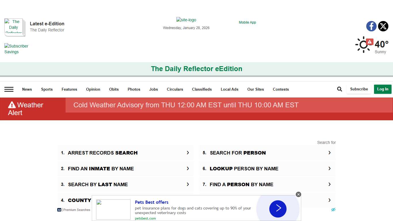 Jail Bookings reflector.com